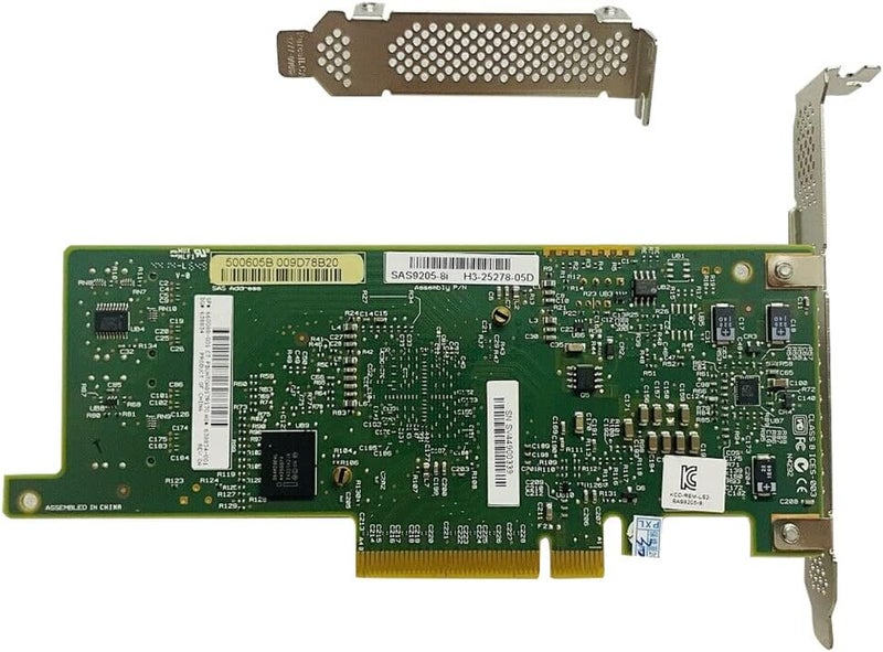 LAMPAN بطاقة SAS HBA متوافقة مع LSI 9205-8i وضع IT PCIe بطاقة توسيع SATA، 8 منافذ 6Gbps PCIe 3.0، دعم موسع SAS، وحدة تحكم HBA مع 2× كابلات SFF-8087 إلى 4× SATA لـ ZFS TrueNAS unRAID Proxmox - Image 3